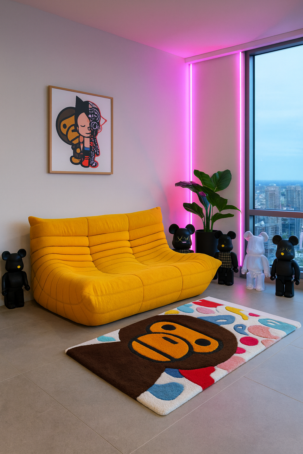 BABY MILO BUBBLE GUM RUG