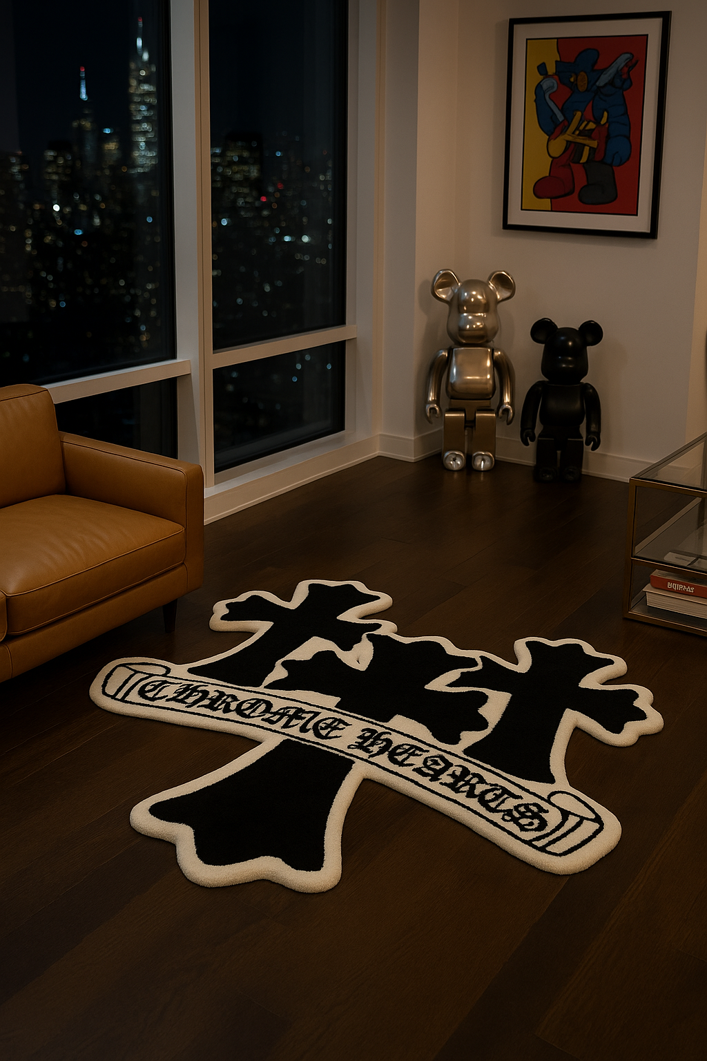 Triple Cross Banner Rug