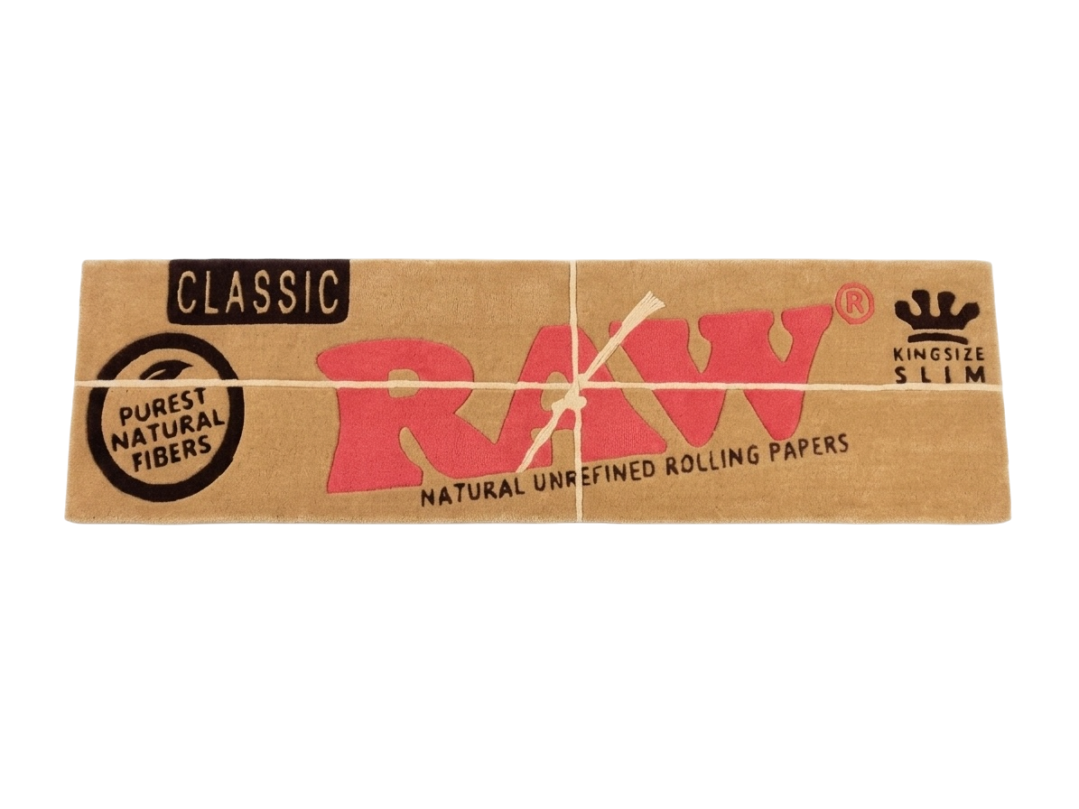 Classic Roll Rug - rolling paper pack shaped wall rug