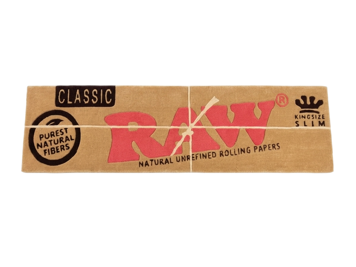 Classic Roll Rug - rolling paper pack shaped wall rug