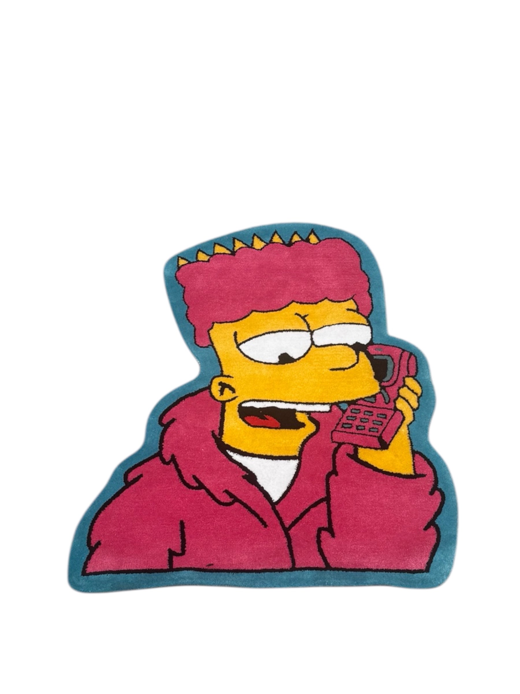 BART On The Line Rug