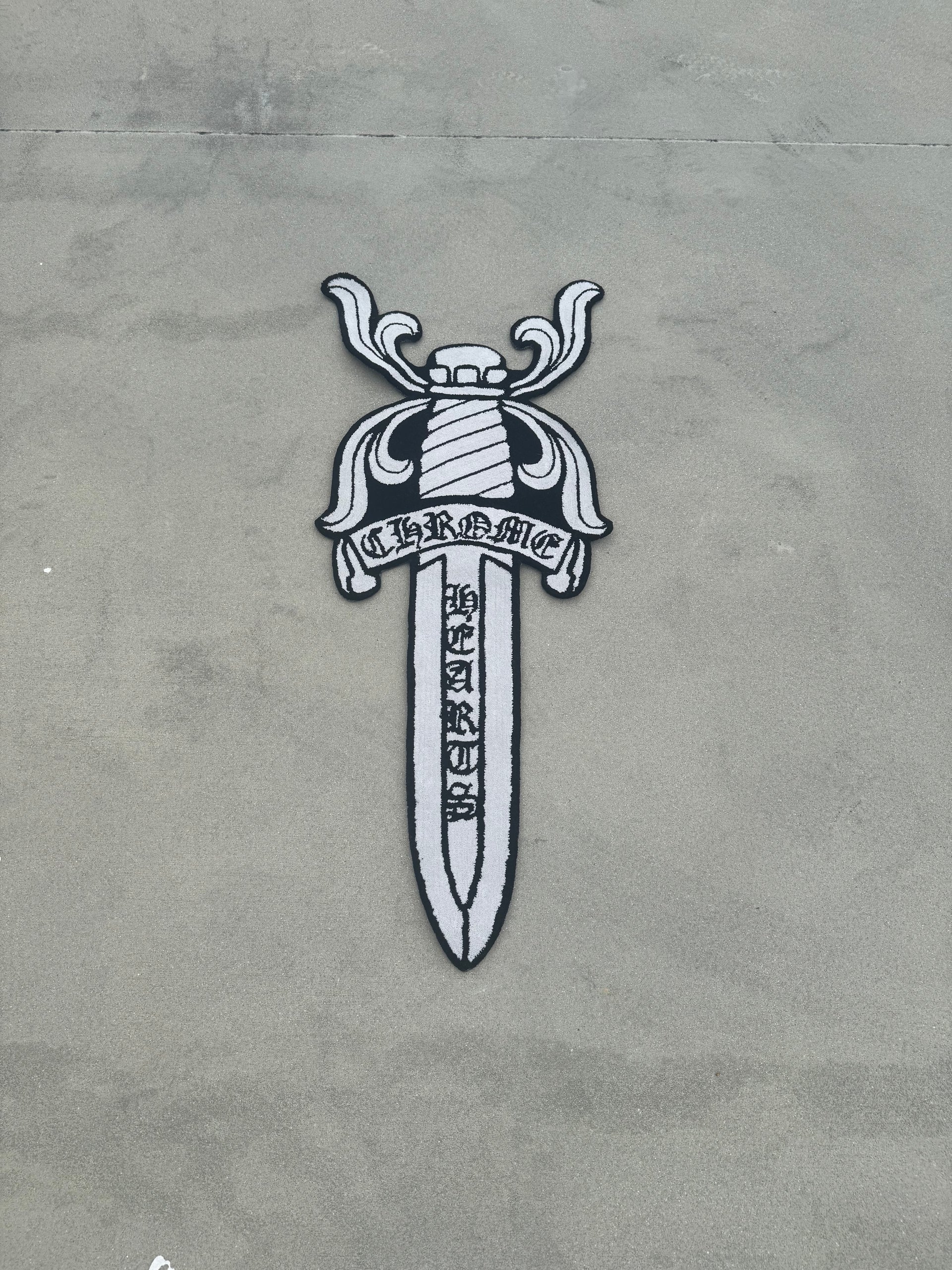 CHROME HEARTS DAGGER RUG