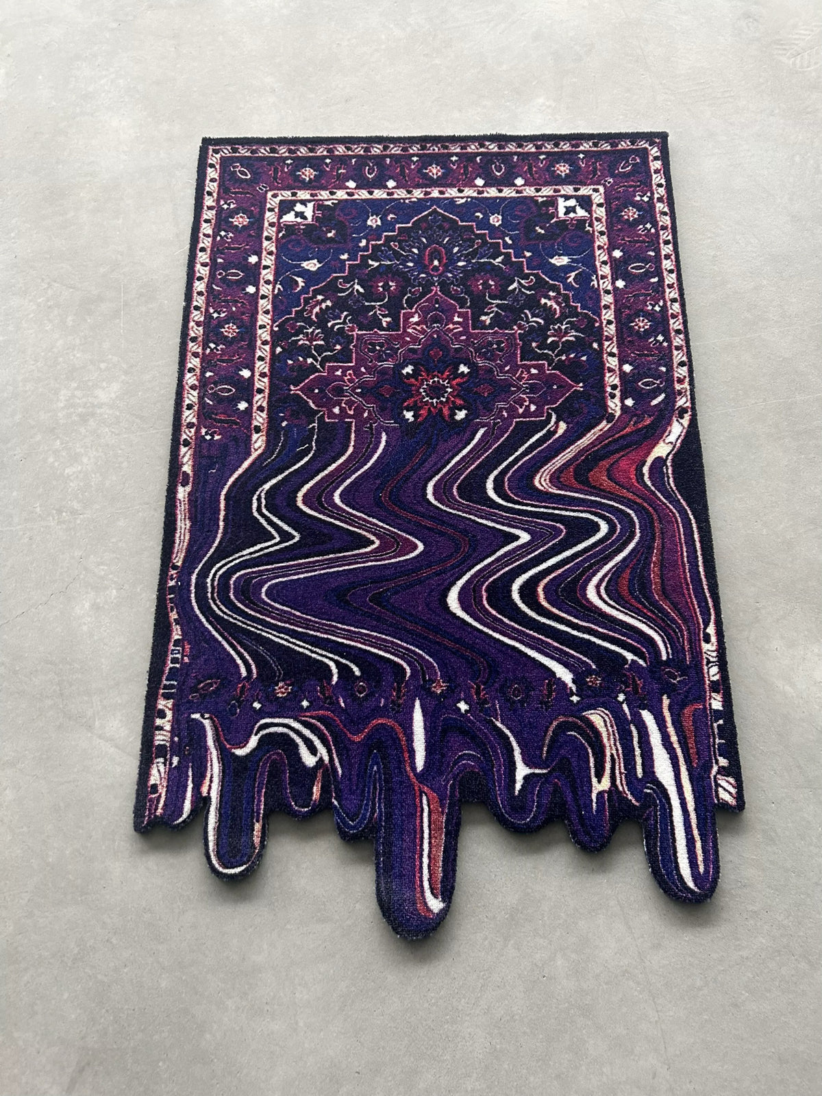 Drip Medallion Rug - Purple Haze