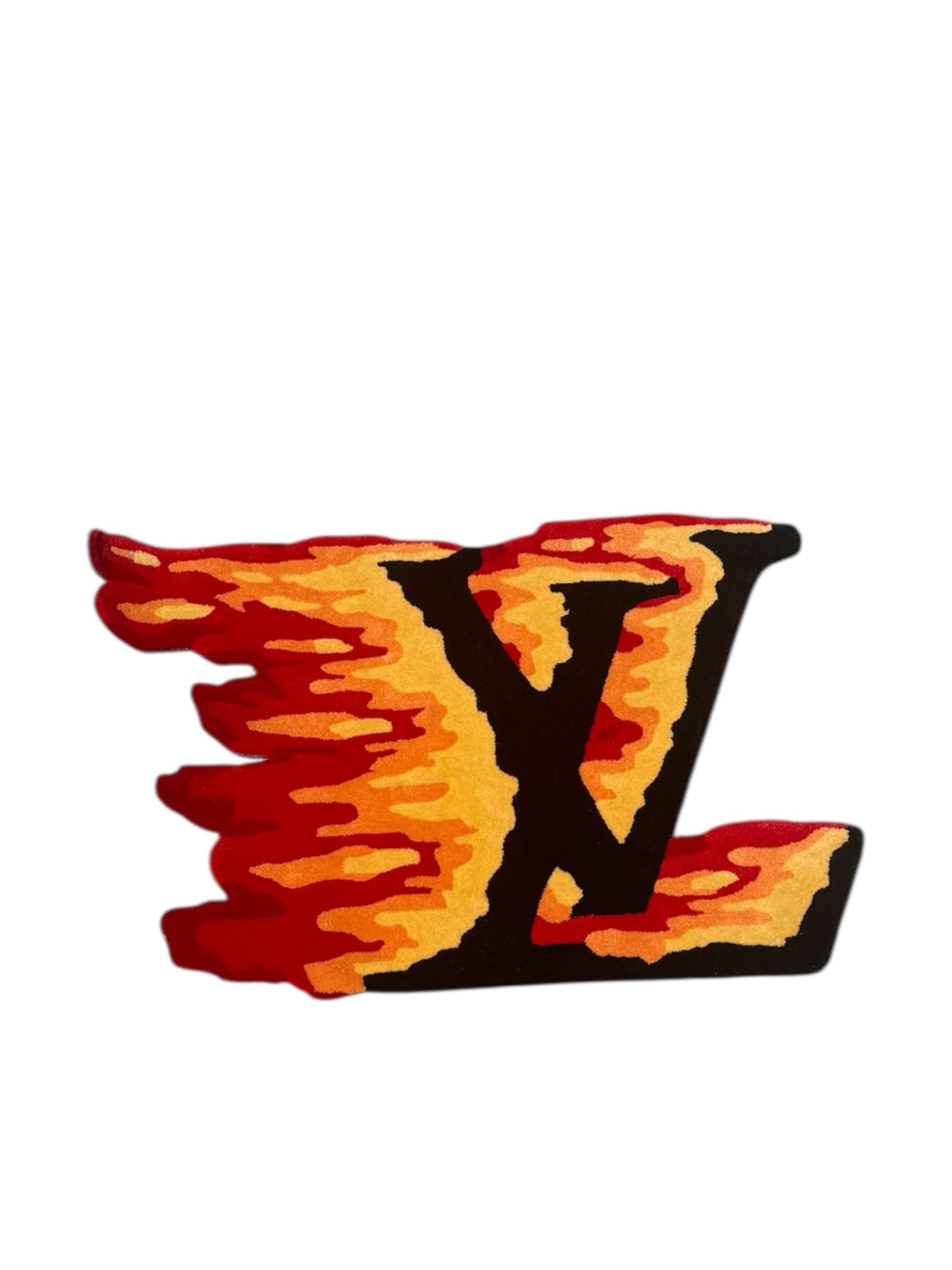 LOUIE ON FIRE RUG