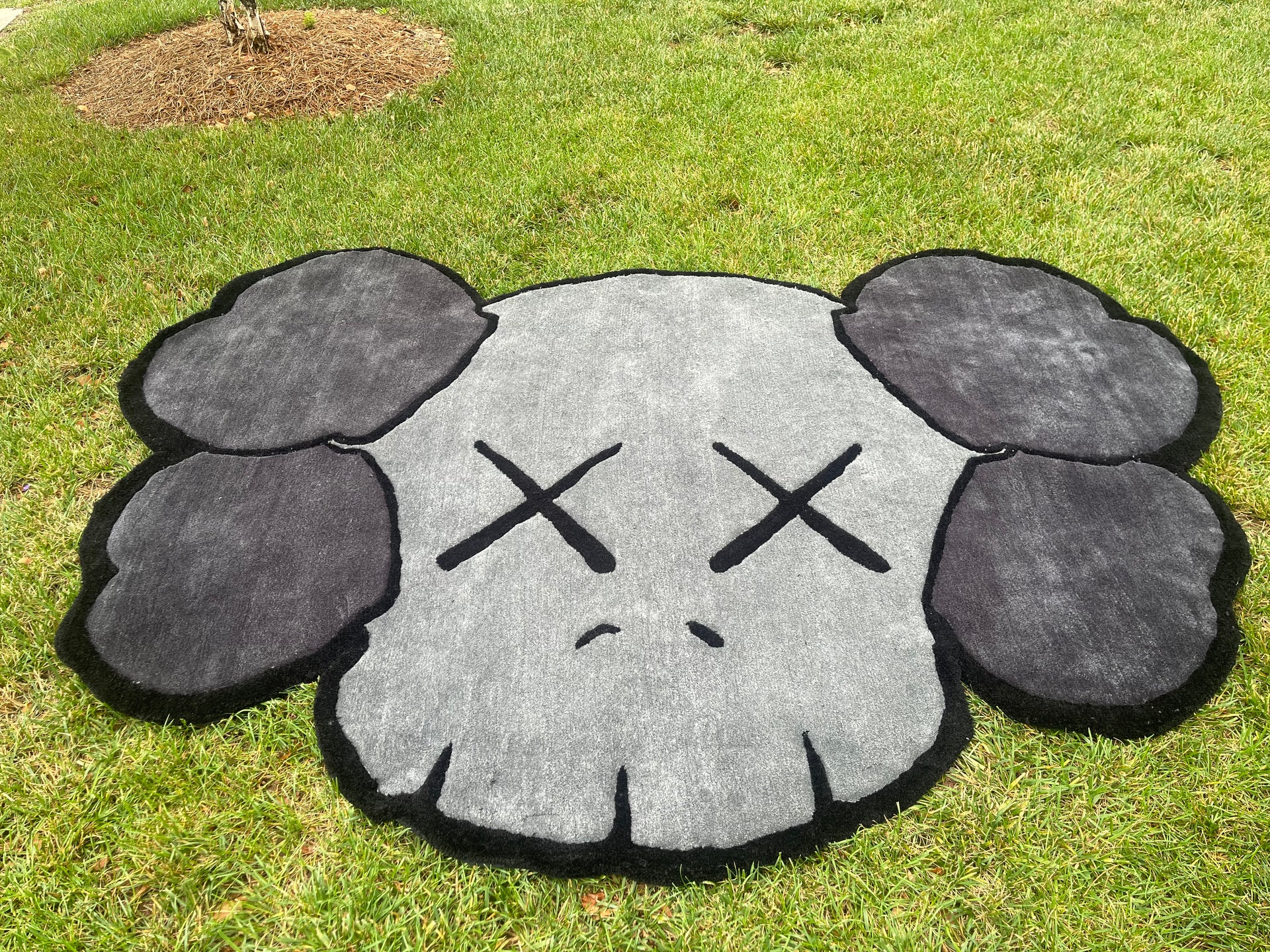 Grey Kaws Area Rug