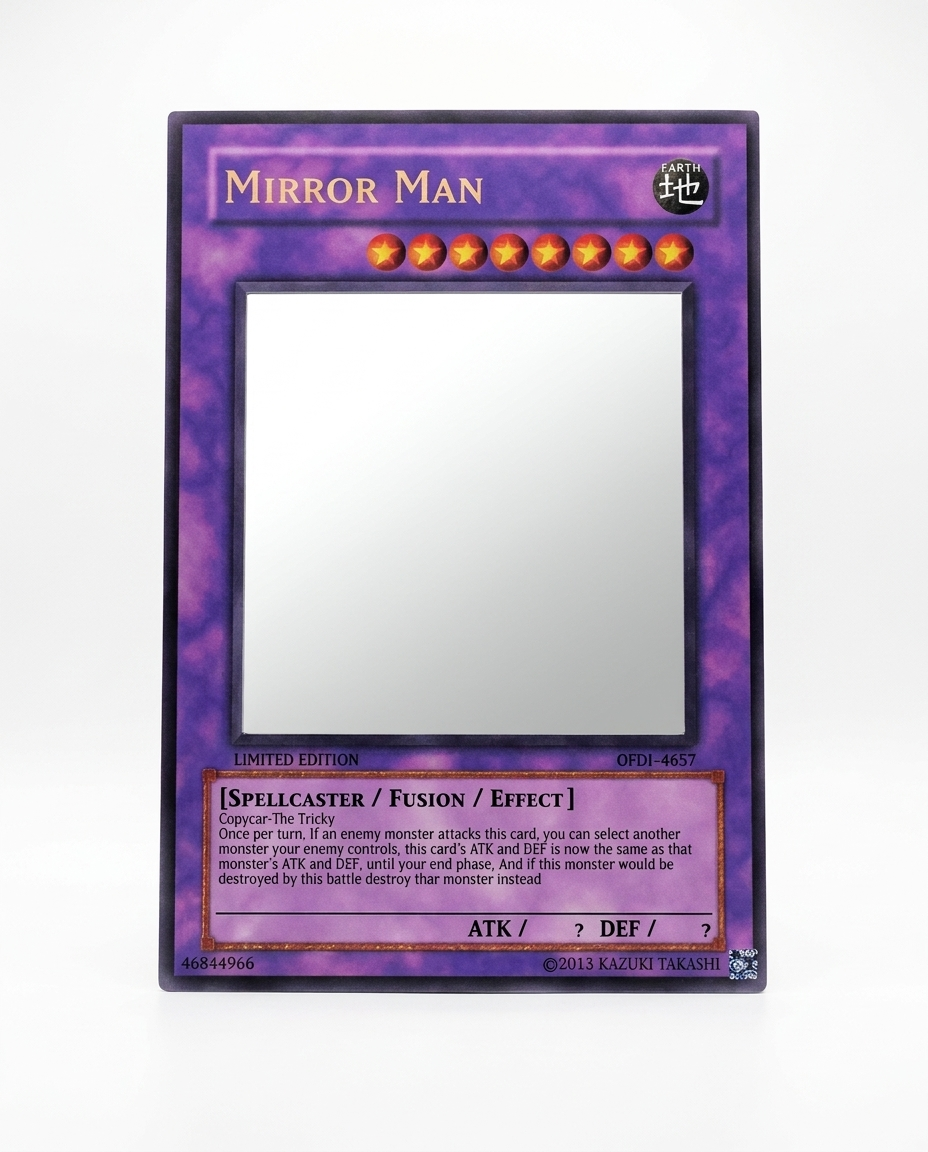 Mirror Man Mirror - studio product shot on white background