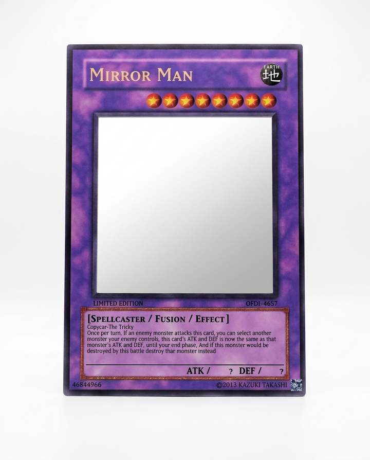 Mirror Man Mirror - studio product shot on white background