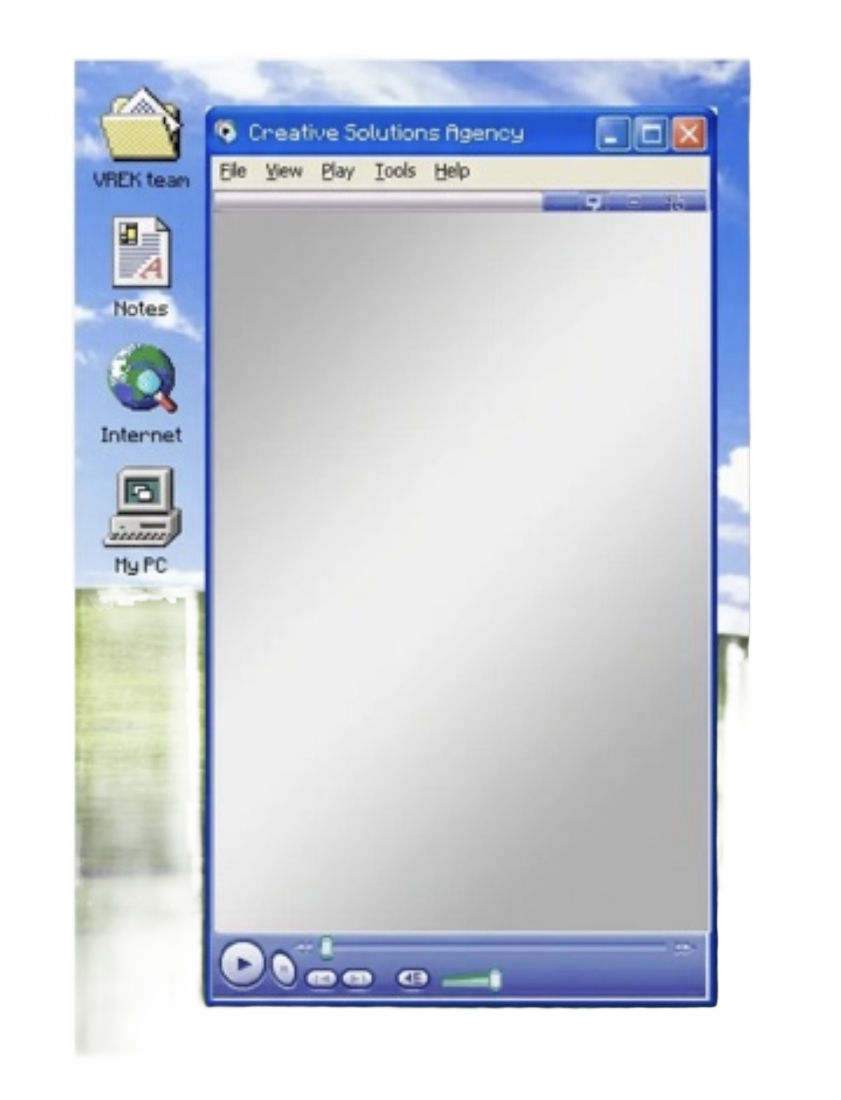 Vintage Desktop Mirror white background